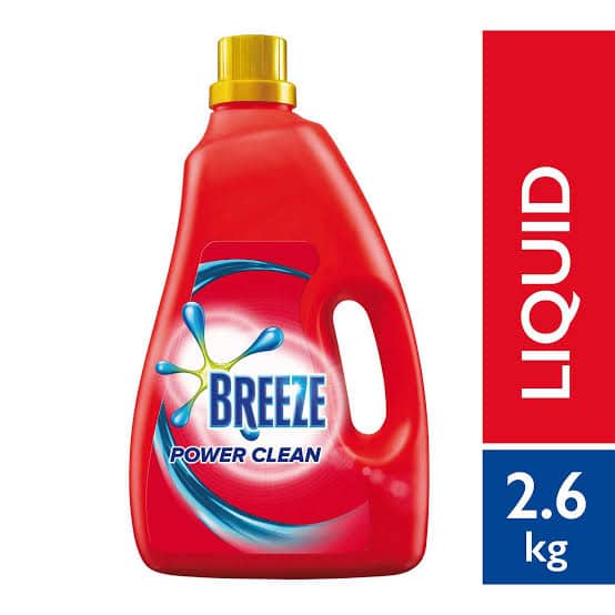 breeze detergent liquid power clean 2.6kg