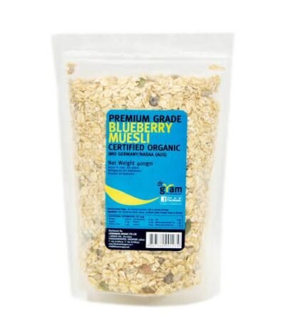 dr gram organic muesli blueberry