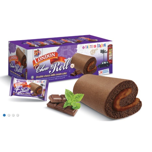 london swiss roll double chocolate flavour