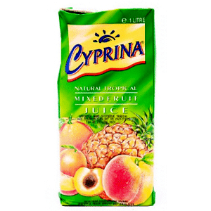 Cyprina Natural Tropical Mixed Fruit Juice 1Lt