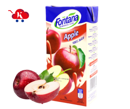 Fontana 100% Natural Apple Juice 1Lt