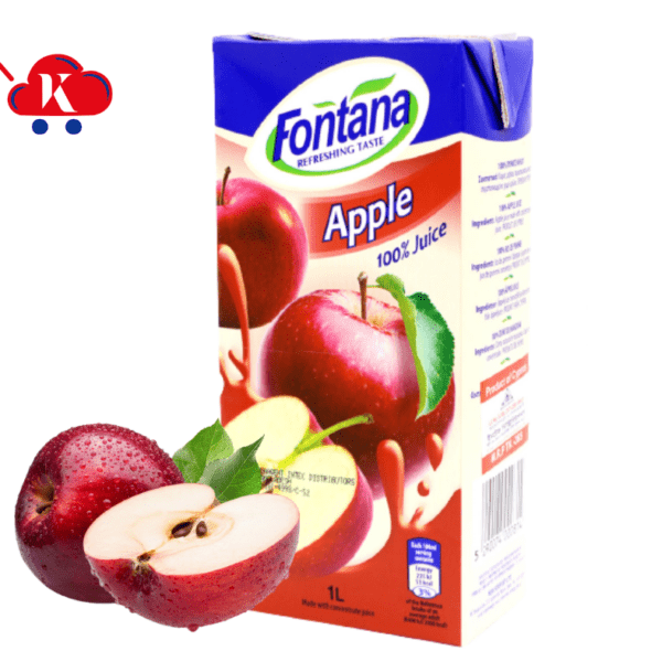 Fontana 100% Natural Apple Juice 1Lt