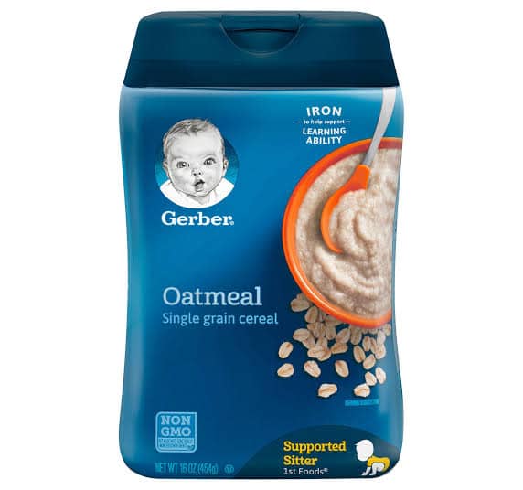 gerber baby oatmeal single