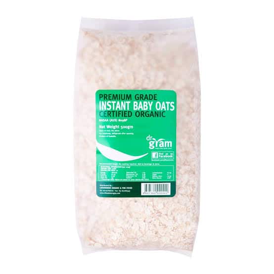 premium grade instant baby oats certified