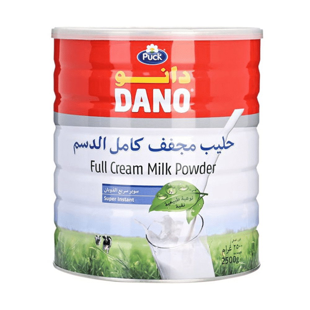 Dano full cream milk powder 2.5 kg