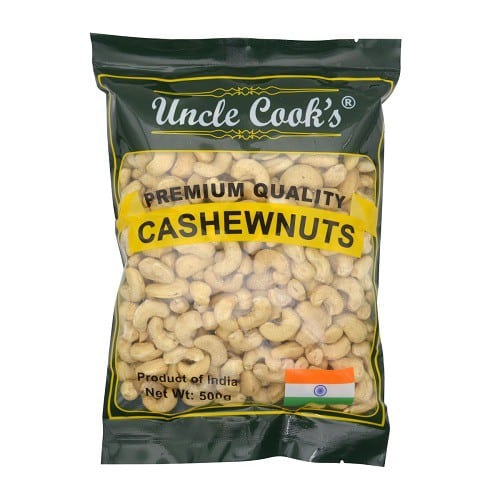 Uncle Cookies Premium quality Cashew nuts pack