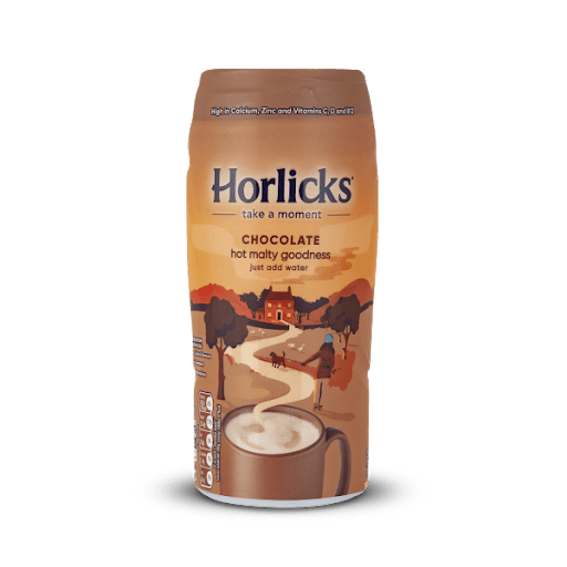 Horlicks Chocolate Hot Malty goodness jar