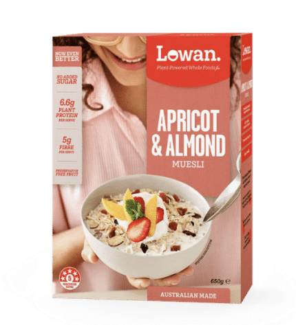 Lowan apricot and almond muesli 650gm