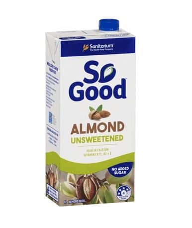 So Good Almond Milk Unsweetened 1Ltr