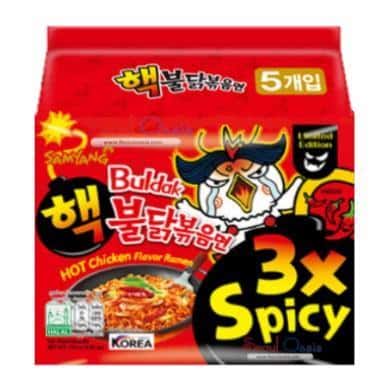 Ramen Hot Chicken 3x spicy Noodles 5 Pack