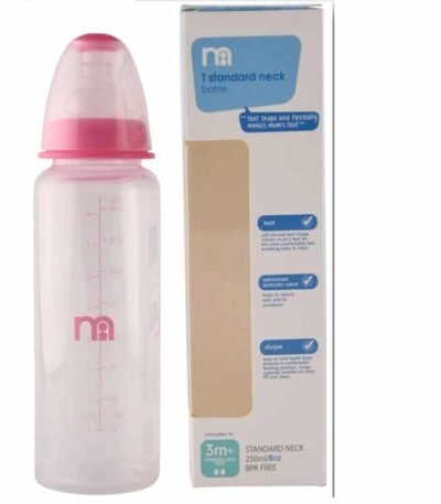 Mothercare Baby Wide Neck Bottle Pink fedding 250 ml
