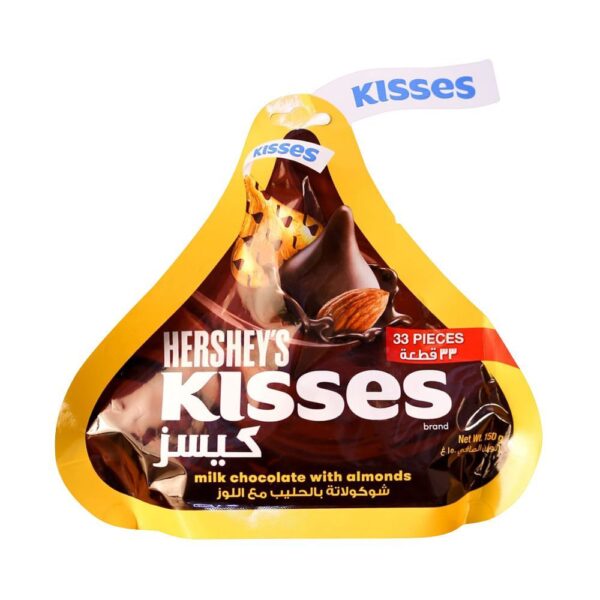Hershey's Kisses Milk Chocolate with Almonds 150g