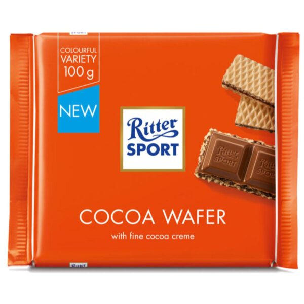 Ritter Sport Cocoa Wafer Chocolate 100gm