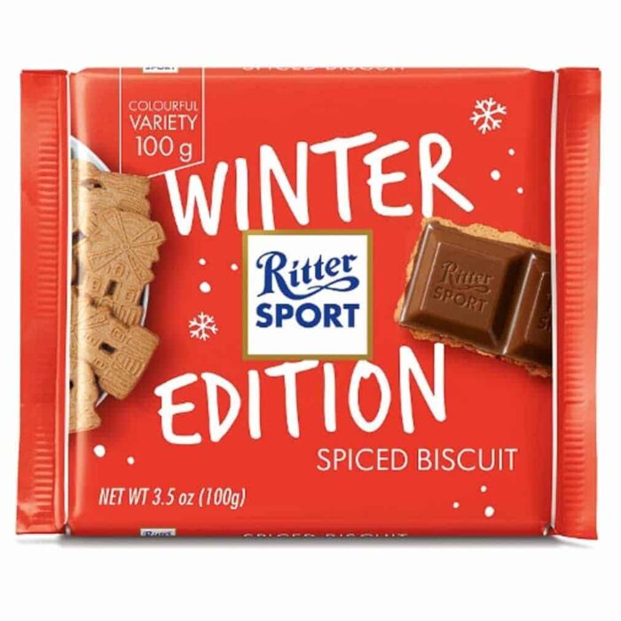 Ritter Sport Spiced Biscuit Chocolate 100gm