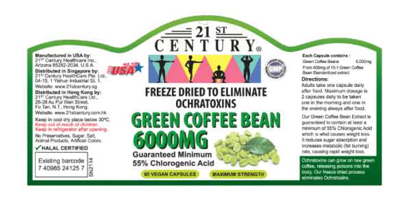 21st Century Green Coffee Bean 6000mg