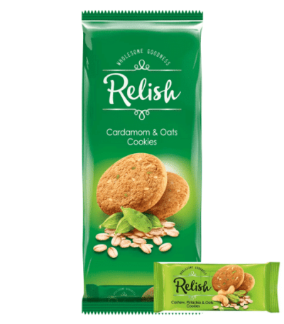 Relish Cardamom & OATS Cookies (12 pack) 504GM