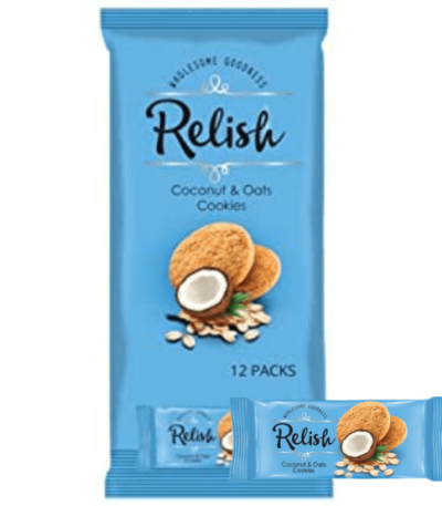 Relish Coconut & OATS Cookies (12 pack) 504GM