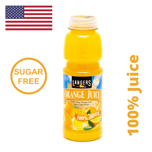 Langers Orange 100% Juice 449ml