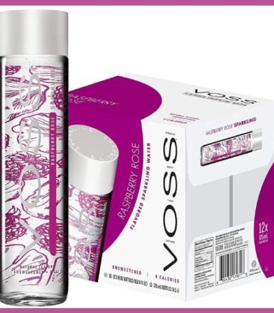 Voss Raspberry Rose Sparkling Water 12 x 375 ml