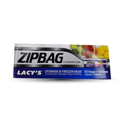 Lacy's Zip Bag Storage Sandwich 50 Bag