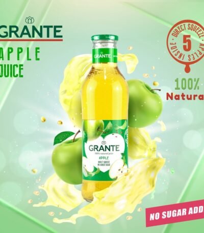 GRANTE 100% Natural Apple JUICE 750ML