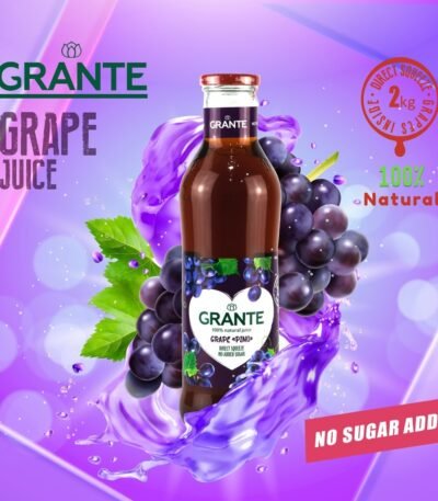 GRANTE 100% Natural Black Grape Pino JUICE 750ML